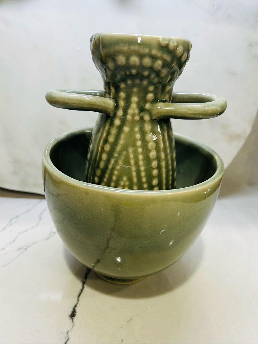 Anthropologie Sculpted Artifact Vase